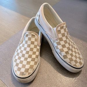 Checkered Slip on Vans